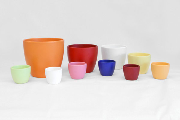 Übertopf Keramik (KE909) | in verschiedenen Farben und Größen)