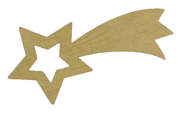 Sternschnuppe aus Holz (WA495)