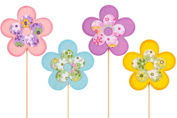 Blume a/S, farbig mit Blumenmuster (DA812)